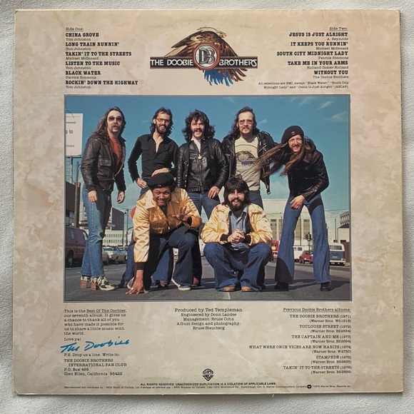 Doobie Brothers - Best of The Doobies 1976 Original Vinyl - Picture 2 of 2